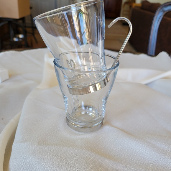 SET OF 8, BORMIOLI ROCCO, glass espresso cups - Picture 2 of 3